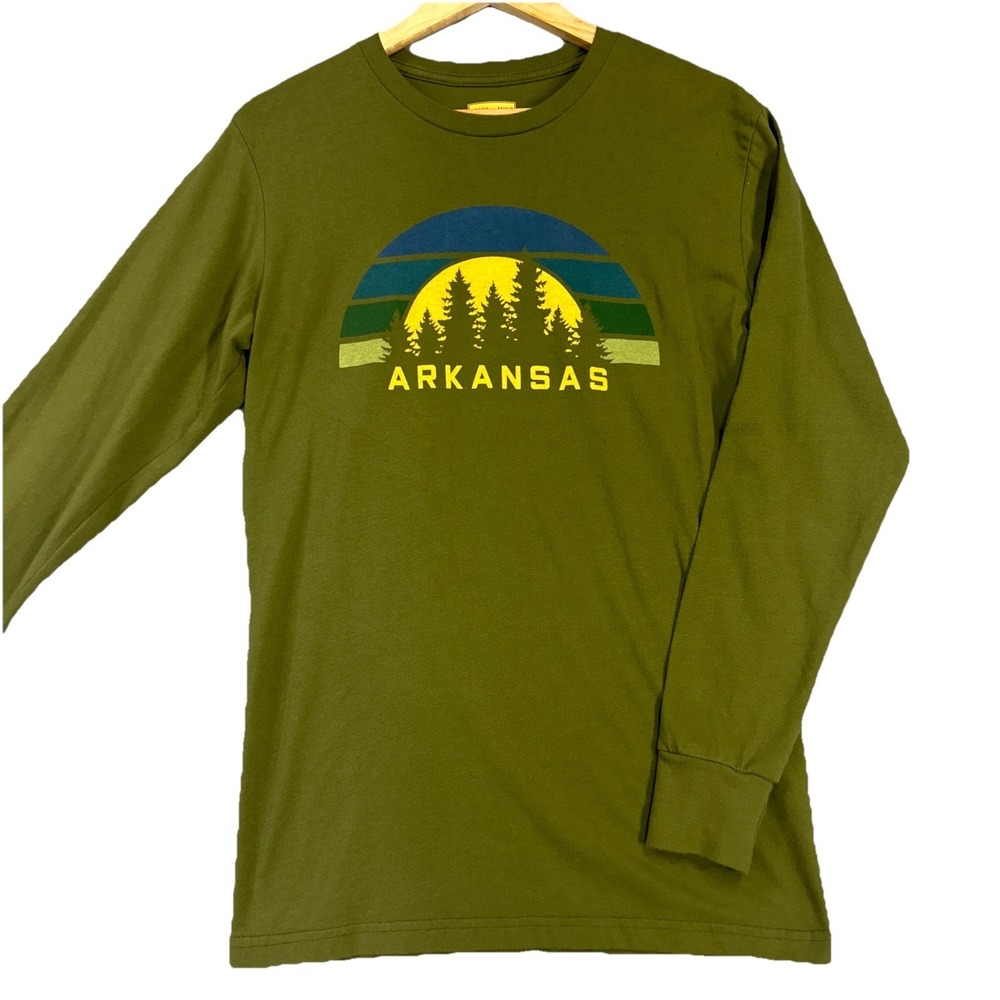 Arkansas State of Mine Long Sleeve T-Shirt - Size S green